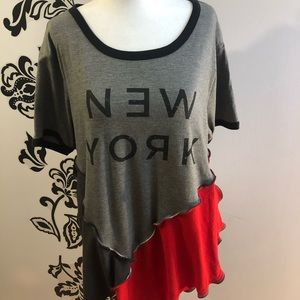 L-2xl up-cycled tshirt tunic.